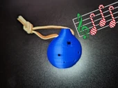 Byr Kolay baskı 6 delikli kolye ocarina süslemesi (Sadece Plastik Aparattır!!!) 3D - 1