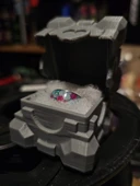 Byr Refakatçi Küp Yüzük Kutusu - Daha İyi Menteşe (Sadece Plastik Aparattır!!!) 3D thumbnail 1