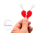 Byr Kırık Kalp Keying Kolye (Sadece Plastik Aparattır!!!) 3D - 1