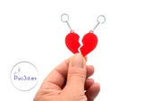 Byr Kırık Kalp Keying Kolye (Sadece Plastik Aparattır!!!) 3D - 2
