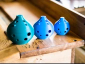 Byr Müzik Enstrüman Çocukları Ocarina Kolye Oinkarina :-) (Sadece Plastik Aparattır!!!) 3D - 3