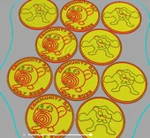 Byr Pokemon Go Topluluk Günü #72 Para - Poliwag (Sadece Plastik Aparattır!!!) 3D - 1