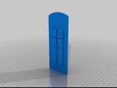 Byr İngiliz telefon kabini ilham kapısı (Sadece Plastik Aparattır!!!) 3D - 4