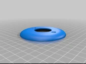 Byr Yuvarlak telefon jakı kapak plakası (Sadece Plastik Aparattır!!!) 3D - 3