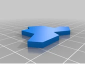 Byr Aperiodik "şapka" (veya "tişört" veya "einstein") monotil (Sadece Plastik Aparattır!!!) 3D thumbnail 1