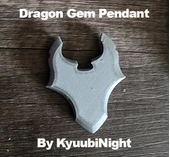 Byr Dragon Gem Kafa Kolye (Sadece Plastik Aparattır!!!) 3D - 1