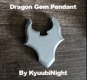 Byr Dragon Gem Kafa Kolye (Sadece Plastik Aparattır!!!) 3D - 2