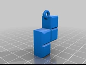 Byr Tetris küpe (Sadece Plastik Aparattır!!!) 3D - 2