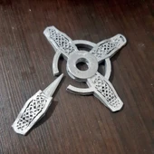 Byr Haçlı çapraz anahtarlık/ kolye-savaşçı rahibenin sırası (Sadece Plastik Aparattır!!!) 3D - 4