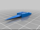 Byr Haçlı çapraz anahtarlık/ kolye-savaşçı rahibenin sırası (Sadece Plastik Aparattır!!!) 3D - 3