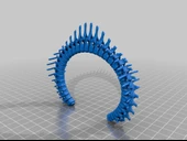 Byr Omurga tasarımında pazı bilezik (Sadece Plastik Aparattır!!!) 3D - 2