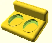 Byr Çift oral-b diş fırçası tutucu (Sadece Plastik Aparattır!!!) 3D - 3