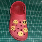 Byr Crocs jibbitz emoji, ifadeler, takılar, pimler (Sadece Plastik Aparattır!!!) 3D - 1