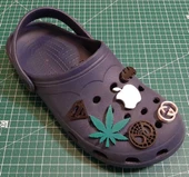 Byr Crocs logoları ve sembolleri, jibbitz, takılar, pimler (Sadece Plastik Aparattır!!!) 3D - 3