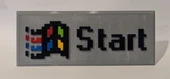 Byr Windows 95 Başlat menüsü düğmesi (Sadece Plastik Aparattır!!!) 3D thumbnail 2