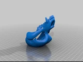 Byr Köpek Kafatası Maskesi (Orta Köpek Kafatası Maskesi) (Sadece Plastik Aparattır!!!) 3D - 4