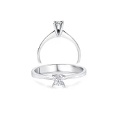 0.12ct Tektaş Pırlanta Yüzük-14k thumbnail 1