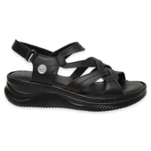 MAMMAMİA D25YS-2265 DOLGU TABAN DERİ KADIN SANDALET - 7