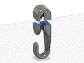 Byr Paracord clothesline için kanca ve yüzük (yeniden yüklenmiş) (Sadece Plastik Aparattır!!!) 3D thumbnail 3