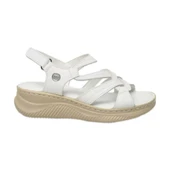 MAMMAMİA D25YS-2265 DOLGU TABAN DERİ KADIN SANDALET - 3