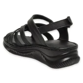 MAMMAMİA D25YS-2265 DOLGU TABAN DERİ KADIN SANDALET - 9