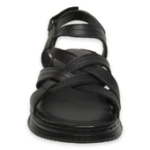 MAMMAMİA D25YS-2265 DOLGU TABAN DERİ KADIN SANDALET - 8