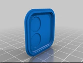 Byr iPad Pro 12.9 "Gen. 4 Kamera Kapağı / Koruyucu (Sadece Plastik Aparattır!!!) 3D - 3