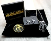 Byr Mandalorian küpeler ve kolye (Sadece Plastik Aparattır!!!) 3D - 1