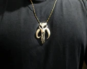 Byr Mandalorian küpeler ve kolye (Sadece Plastik Aparattır!!!) 3D - 4