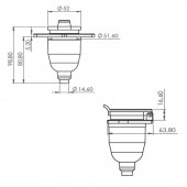 Römork Soketi - S Tip Metal - 7 Pin - 2