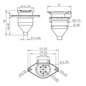 Römork Soketi - N Tip - 7 Pin - 2