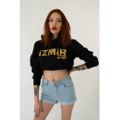 İzmir Mafia Kapüşonlu Kadın Sweatshirt - 3