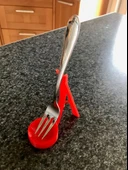 Byr Çay kaşığı tutucu V3 (şimdi çatal ve kalemleri tutuyor!) (Sadece Plastik Aparattır!!!) 3D - 4