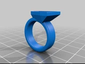 Byr BFF Dostluk İkiz Gem Yüzük Çift Renk (Sadece Plastik Aparattır!!!) 3D thumbnail 3