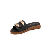 MAMMAMİA D25YT-1375 YUMUŞAK TOKALI DERİ ŞIKIDIM KADIN TERLİK thumbnail 5