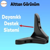 Bellona Mobilya Kanepe Sehpa Çekyat Tv Ünitesi Koltuk Ayağı 9.5 Cm Siyah Baza Ayakları (4 ADET) - 5