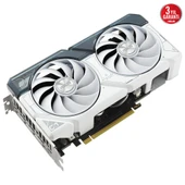 Asus RTX 4060 Dual White OC Edition DUAL-RTX4060-O8G-WHITE 128 Bit GDDR6 8 GB Ekran Kartı thumbnail 3