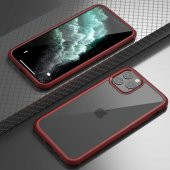 Apple iPhone 11 Pro Max Kılıf Zore Dor Silikon Temperli Cam Kapak - 2