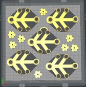 Byr Lego Bahar Çiçek Çelenk Kapısı Hang (Sadece Plastik Aparattır!!!) 3D - 3