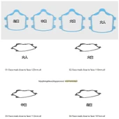 Byr Covid -19 Maske - Yüze Yakın Yüz Maskesi (Sadece Plastik Aparattır!!!) 3D thumbnail 3