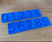 Byr Parmak İzleyiciler - Öğrenme için Okul Öncesi / Anaokulu Numaraları (Sadece Plastik Aparattır!!!) 3D - 3