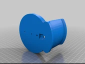 Byr Kablo Yönetimi Makaralı Duvar Montajı Kulaklık Tutucu - Sürüm 2 (Sadece Plastik Aparattır!!!) 3D - 4