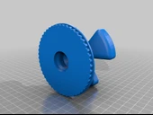 Byr Kablo Yönetimi Makaralı Duvar Montajı Kulaklık Tutucu - Sürüm 2 (Sadece Plastik Aparattır!!!) 3D - 3
