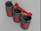 Byr Dyson Duvar braketi V8 V10 V11 6 alet için Alet Tutucu (Sadece Plastik Aparattır!!!) 3D thumbnail 1