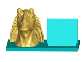Byr Jar Jar Binks Kartvizit Tutucu (2 Stil) (Sadece Plastik Aparattır!!!) 3D thumbnail 4