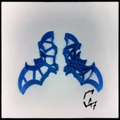 Byr Bloodwars yarasa kurabiye kesici (Sadece Plastik Aparattır!!!) 3D thumbnail 1