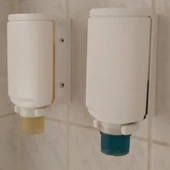 Byr Duş jel dağıtıcı tutucu Aqua Senses (doldurulabilir) (Sadece Plastik Aparattır!!!) 3D - 1