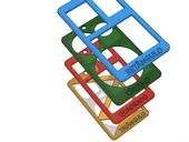 Byr Geometrik formlar / geometrik şekiller (okul öncesi / k5) (Sadece Plastik Aparattır!!!) 3D - 3