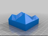 Byr Düşük poli dağ temalı yüzük kutusu (Sadece Plastik Aparattır!!!) 3D thumbnail 3