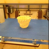 Byr Sinüzoidal küp sarmalları ile spiral vazo/çay ışığı (Sadece Plastik Aparattır!!!) 3D - 1